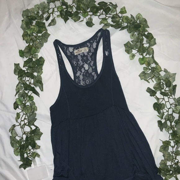 Hollister Dark Blue Laced Tank Top - Picture 2 of 5